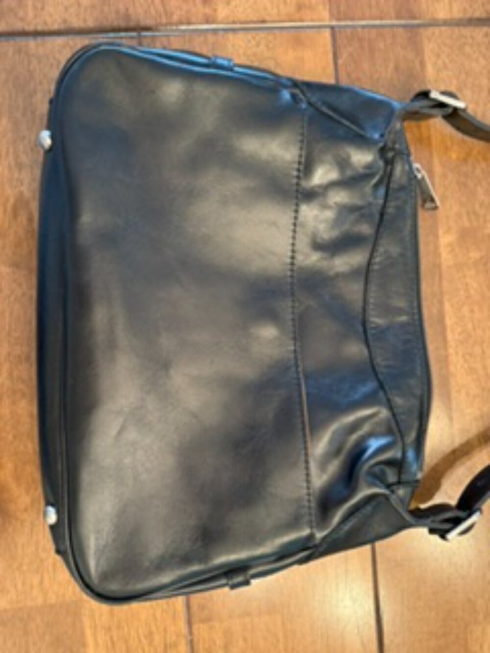 Patricia Nash Black 100% Genuine Leather Shoulder Bag/Crossbody Vintage Boho - Picture 2 of 15